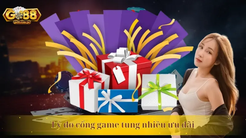 Hộp quà và pháo hoa, tượng trưng cho khuyến mãi chào mừng thành viên mới của vn23